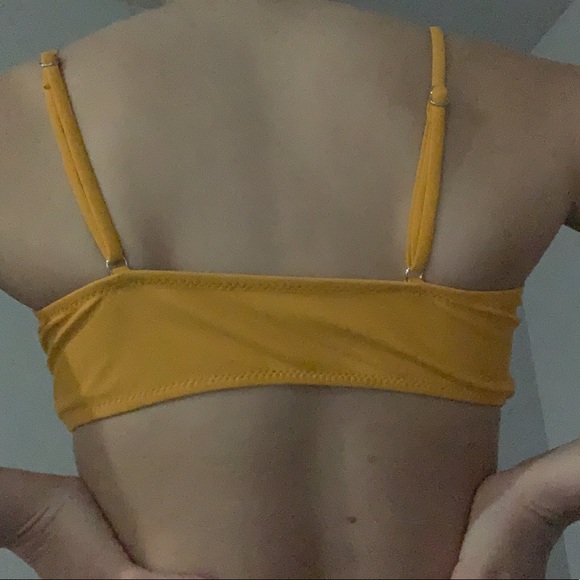 Yellow Ruffle Bikini Top - Picture 2 of 2